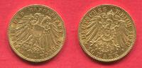 Freie und Hansestadt Lubeck Lübeck 10 Mark Gold Kursmünze Stadtwappen -