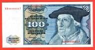 BRD, Deutsche Bundesbank 100 DM Deutsche Mark Banknote Kosmograph Sebastian Münster/ Adler Ser N ... F -