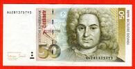 Bundesrepublik Deutschland 50 Deutsche Mark Banknote Balthasar Neumann - Serie AU ... Y3 -
