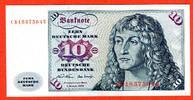 BRD, Deutsche Bundesbank 10 DM Deutsche Mark Banknote Segelschiff - Schiffsmotiv - Serie C ... U -