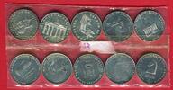 DDR 10 Medaillen Lot DDR Persönlichkeiten und Bauwerke -