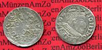Posen Polen Königreich III Gröscher Silber Posen 3 Gröscher Sigismund III. -