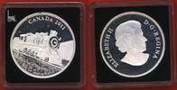 Canada, Kanada 20 Dollar Silbermünze Die Lokomotive D-10 -