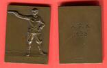 Schweden Medaille Plakette - Mann mit Pistole - RS: A. P. K. - C.C. Sporrong & Co. Stockholm -