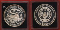 Ruanda 500 Francs Silbermünze East Africa Railway -