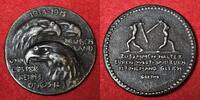 Deutschland Germany Kaiserreich WWI Gußeisen Medaille Cast Iron Medal v. August Gaul , Kriegsjahre 1914-1915 -