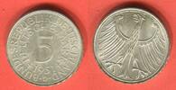 Deutschland 5 Mark DM Kursmünze Silberadler - Prägestätte München -