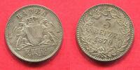 Baden Durlach 3 Kreuzer Silber Frederick I (Friedrich I) (1856-1907) -