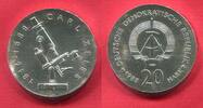Deutsche Demokratische Republik 20 Mark Gedenkmünze 100. Todestag Carl Zeiss Mikroskop -