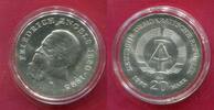 Eastern Germany DDR GDR 20 Mark Silber 150. Geburtstag Friedrich Engels (1820-1895) -