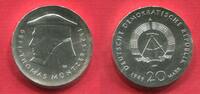 Deutsche Demokratische Republik DDR GDR 20 Mark Silber Thomas Müntzer -