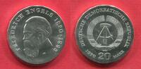 Eastern Germany DDR GDR 20 Mark Silber 150. Geburtstag Friedrich Engels (1820-1895) -