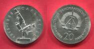 Deutsche Demokratische Republik 20 Mark Gedenkmünze 100. Todestag Carl Zeiss Mikroskop -