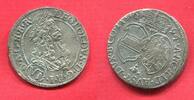 Österreich Haus Habsburg RDR Tirol VI Kreuzer Silber Walzenprägung Leopold I. 1657 - 1705 -