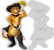 Niue 2 Dollars PUSS IN BOOTS Shrek Film Shape 1 Oz Silver Coin 2$ Niue 2021 -
