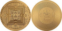 Mongolia 2000 Togrog VAIROCHANA BUDDHA MANDALA Archeology Symbolism Gilded 3 Oz Silver Coin 2000 Togrog Mongolia 2022 -
