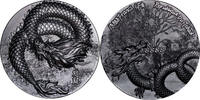 Chad SCALED DRAGON Winter 5 Oz Silver Coin 18888 Francs Chad 2024 -
