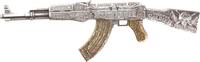 Chad 10000 Francs ASSAULT RIFLE Gilded 2 Oz Silver Coin 10000 Francs Chad 2024 -