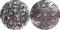 Chad 18888 Francs NINE DRAGONS WITH PEARL 5 Oz Silver Coin 18888 Francs Chad 2024 -