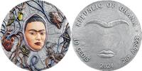 Ghana 10 Cedis FRIDA 2 Oz Silver Coin 10 Cedis Ghana 2024 -
