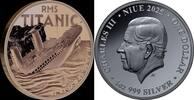 Niue 2 Dollars 2025 RMS TITANIC 1 Oz Silver Coin 1$ Niue 2025 Black PP 1,338.33 元 含税 ＋  167.34 元 运费