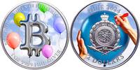 Niue 2 Dollars BALLOON PARTY Bitcoin 1 Oz Silver Coin 2$ Niue 2024 -