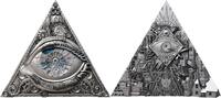 Cameroon 2000 Francs DIGITIZED EYE OF PROVIDENCE Conspiracy Antiqued 2 Oz Silver Coin 2000 Francs Cameroon 2025 -