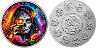 Mexico DIA DE LOS MUERTOS Death Libertad 1 Oz Silver Coin Mexico 2024 -