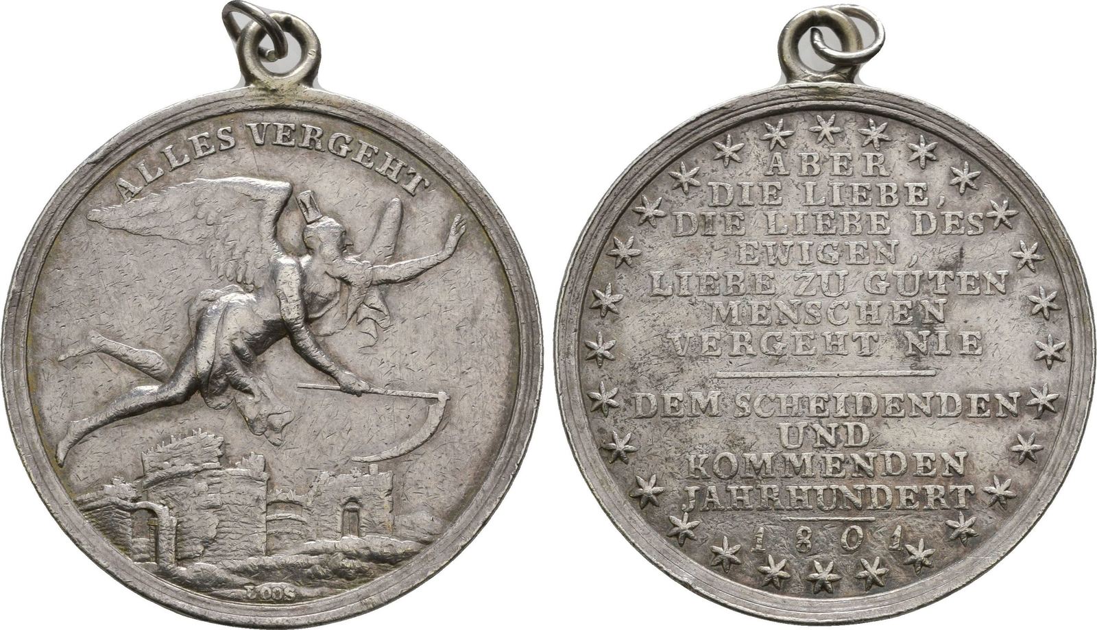 silbermedaille von dll und loos 1801 gelegenheits