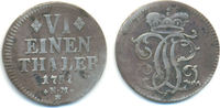 Trier Bistum: 1/6 Taler Kriegsprägung Johann Philipp, 1756-1758: -