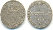 Württemberg: 1 Kreuzer Wilhelm I, 1816-64: -