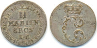 Braunschweig Wolfenbüttel: 2 Mariengroschen Carl I, 1735-80: -