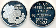 Schweiz: 20 Franken Lumen Christi PROBE -