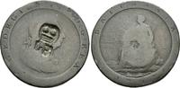 Grossbritannien: Penny mit südasiatischem Gegenstempel Georg III, 1760-1820: -