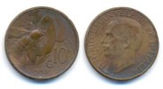 Italien: Victor Emanuel III., 1900-1946. 10 Centesimi -