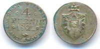 Schaumburg Lippe: Wilhelm, 1807-1860. 4 Pfennig 1821 Vorzüglich 292.85 元 含税 ＋  41.84 元 运费