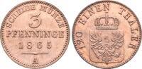 Preussen: 3 Pfennig Wilhelm I, 1861-1888: -