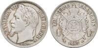 Frankreich: 1 Franc Strassburg Napoleon III, 1852-1870: -