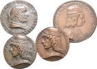 Italien und Vatikan: Lot 4 einseitige Medaillen. Galvanos -