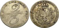 Preussen: 2/3 Taler Berlin Handelsmünze Friedrich Wilhelm II, 1786-1797: -
