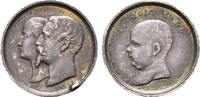 Frankreich: Silbermedaille von Caque, auf die Taufe Napoleon III, 1852-1870: -