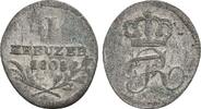 Württemberg: 1 Kreuzer Friedrich I, 1806-1816: -