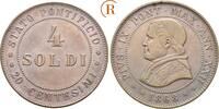 Vatikan: 4 Soldi ohne Münzzeichen !! Pius IX, 1866-1870: -