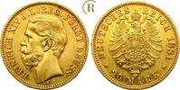 Kaiserreich: Reuss jüngere Linie: 20 Mark GOLD Heinrich XIV, 1867-1913: -