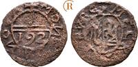 Mecklenburg Schwerin: 1/192 Taler ( Dreiling ). Zeitgenössische Fälschun Friedrich Wilhelm, 1692-1713: -