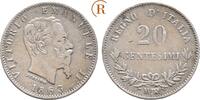 Italien: 20 Centesimi Rom Vittorio Emanuelle II, 1861-1878: -