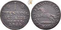 Braunschweig Wolfenbüttel: 1 Pfennig Karl I, 1735-1780: -