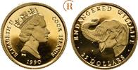 Cook Islands: 25 Dollar GOLD Indischer Elefant -