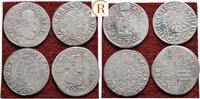 Habsburg: Lot 4 x 3 Kreuzer -
