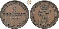 Mecklenburg Schwerin: 5 Pfennig Friedrich Franz II, 1842-1883: -